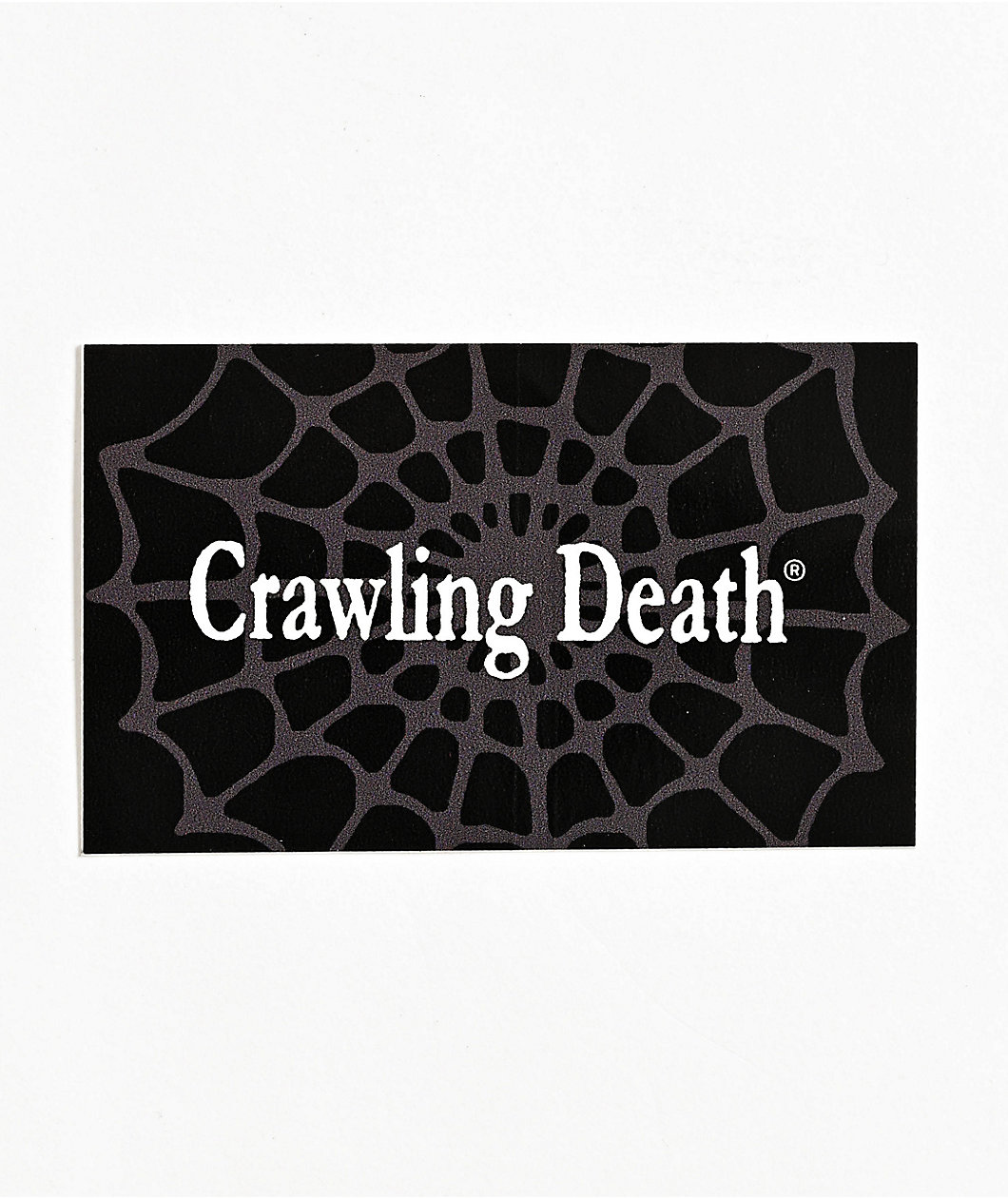 Crawling Death Web Logo Sticker