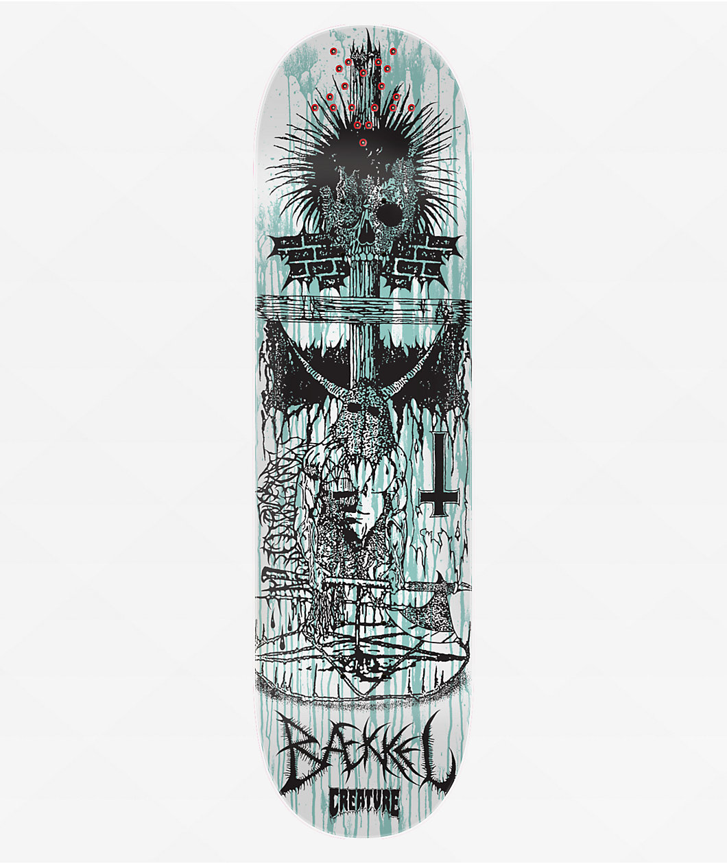 Creature Baekkel BLKMTL 8.6" Skateboard Deck