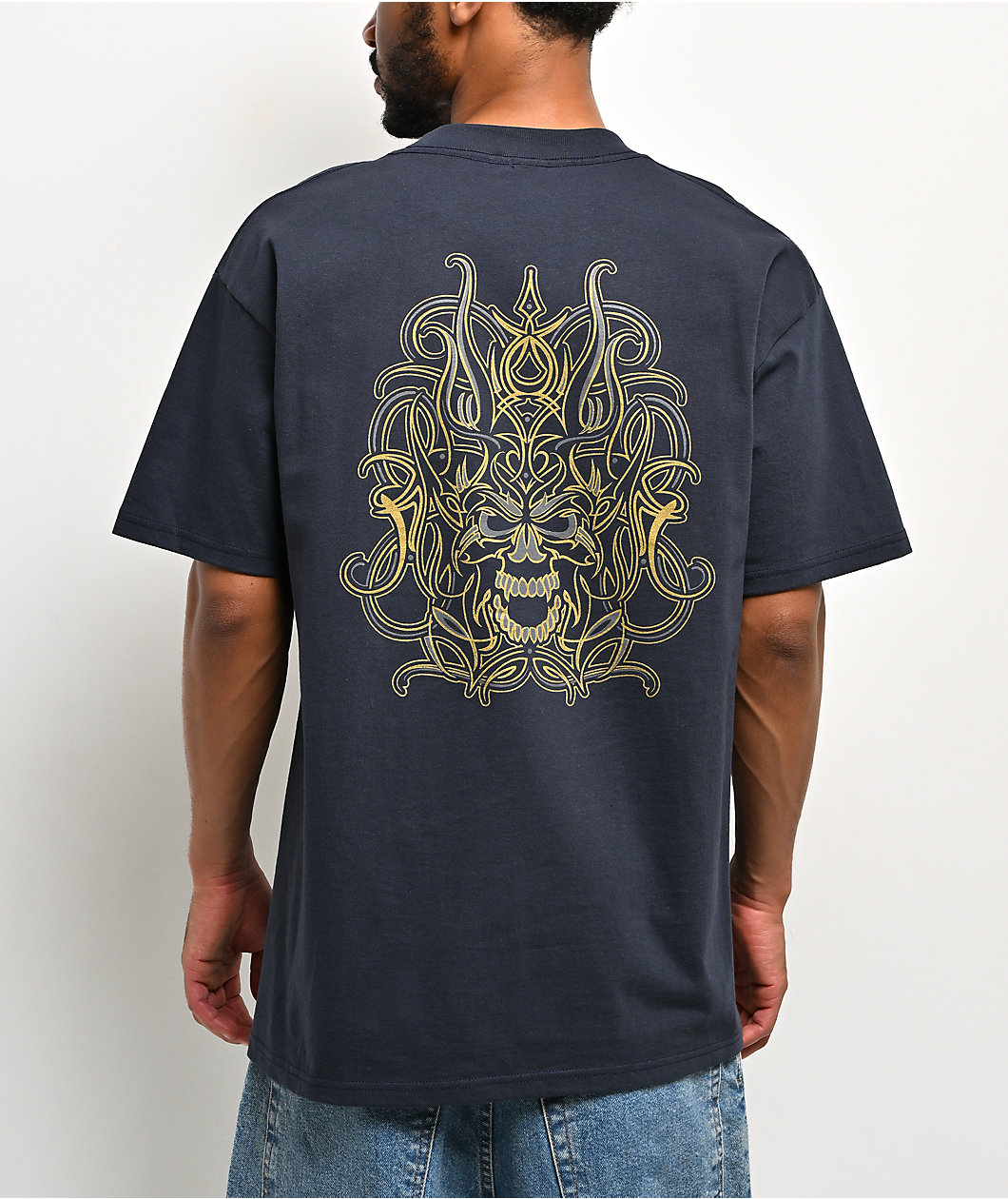 Creature Bonehead Navy T-Shirt