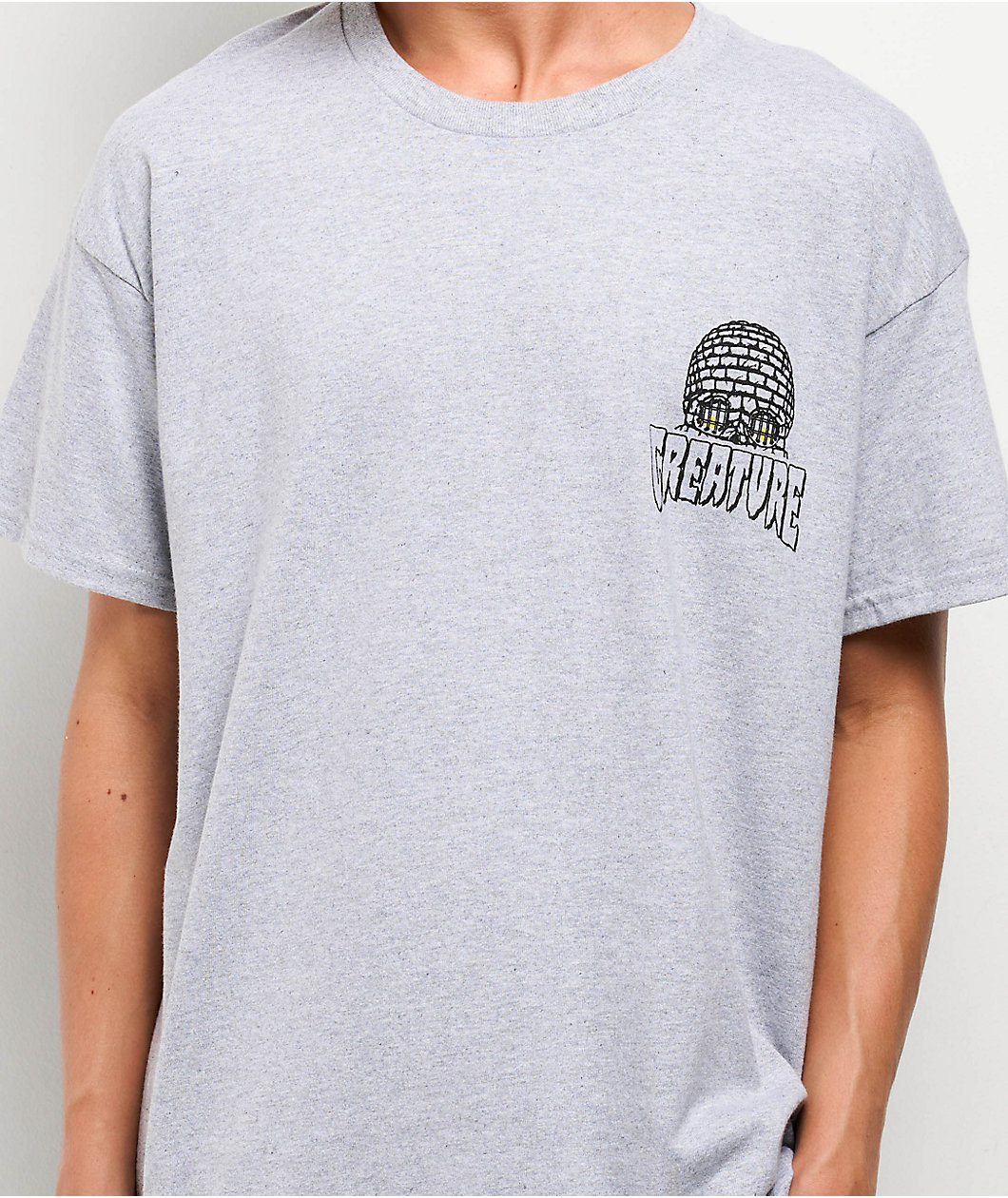 Creature Doom Skull Grey T-Shirt