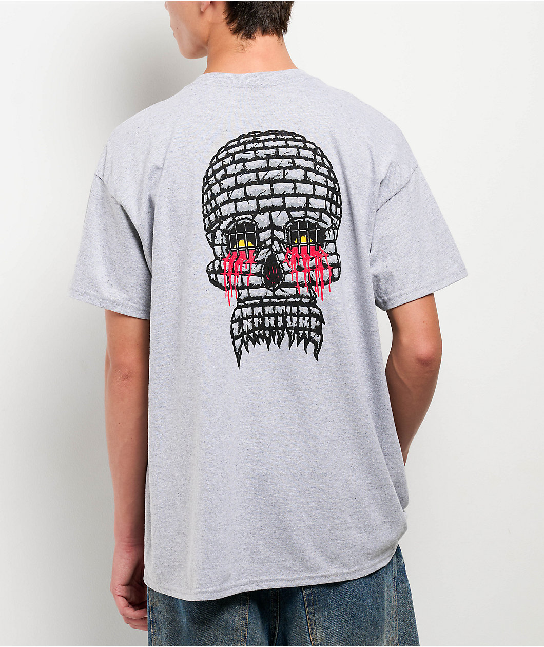 Creature Doom Skull Grey T-Shirt