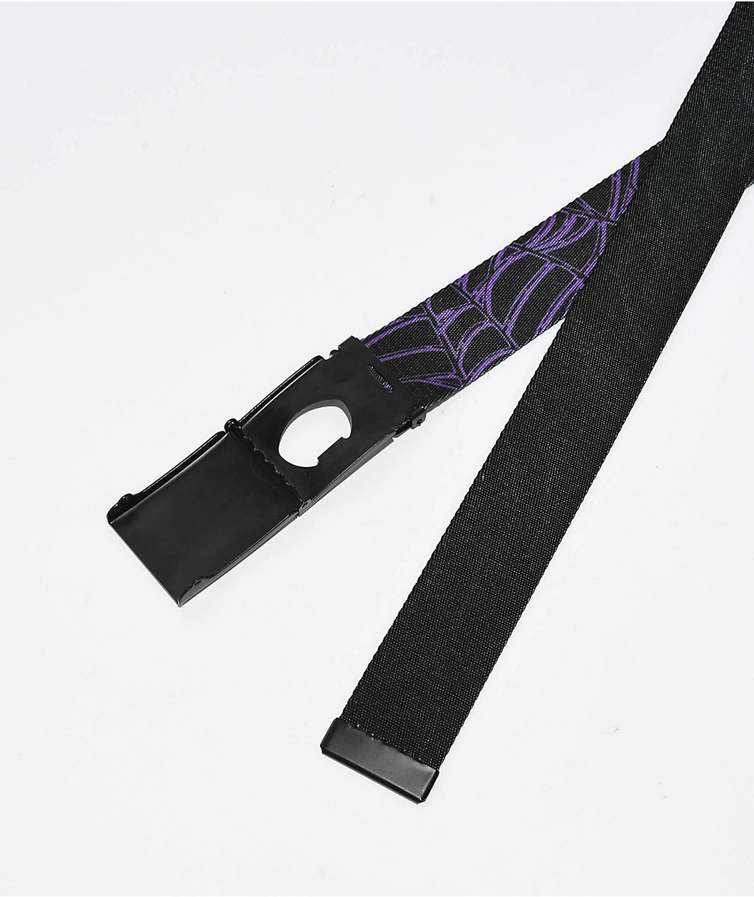 Creature Horror Black & Purple Web Belt