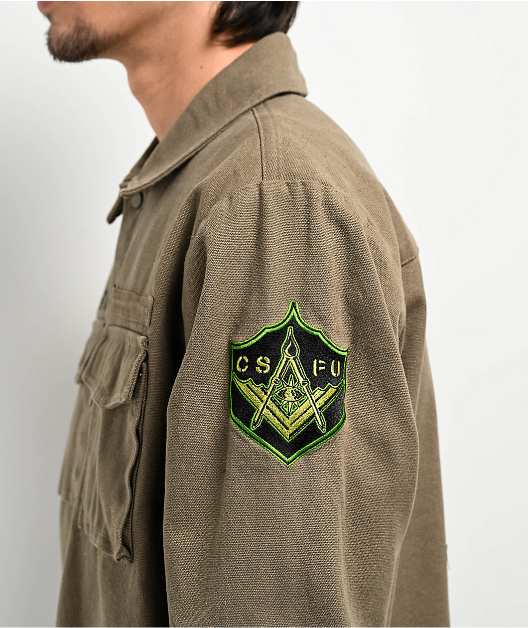 Creature Recruiter Army Green Shirt Jacket