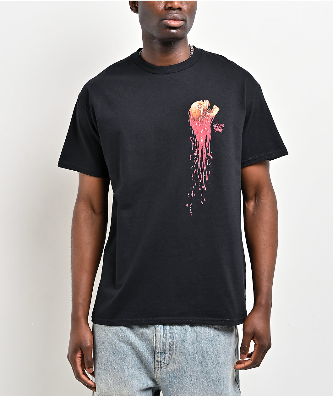 Creature x Cannibal Corpse Skull Black T-Shirt