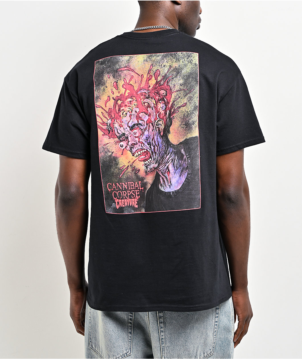 Creature x Cannibal Corpse Skull Black T-Shirt