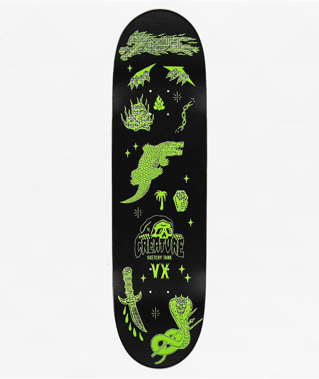 Creature x Sketchy Tank Provost Trippy Tanks VX 8.8" Skateboard Deck 