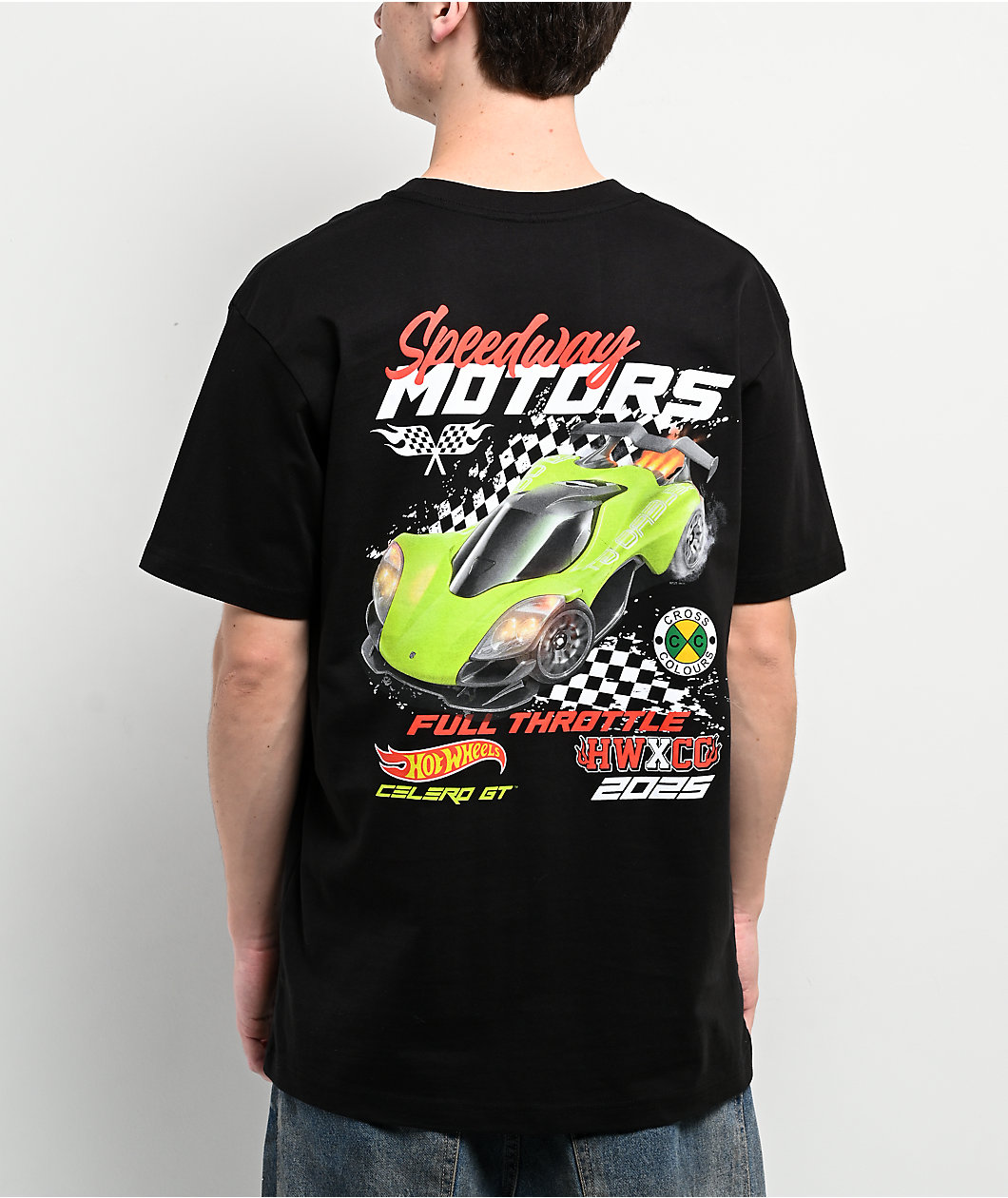 Cross Colours x Hot Wheels Speedway Motors Black T-Shirt