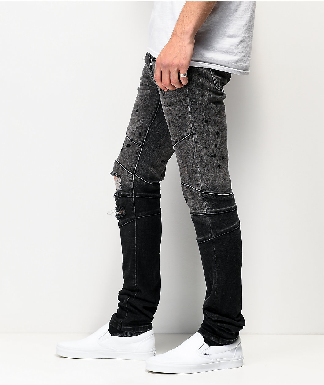 Crysp Denim Montana Black Dip Dye Denim Jeans