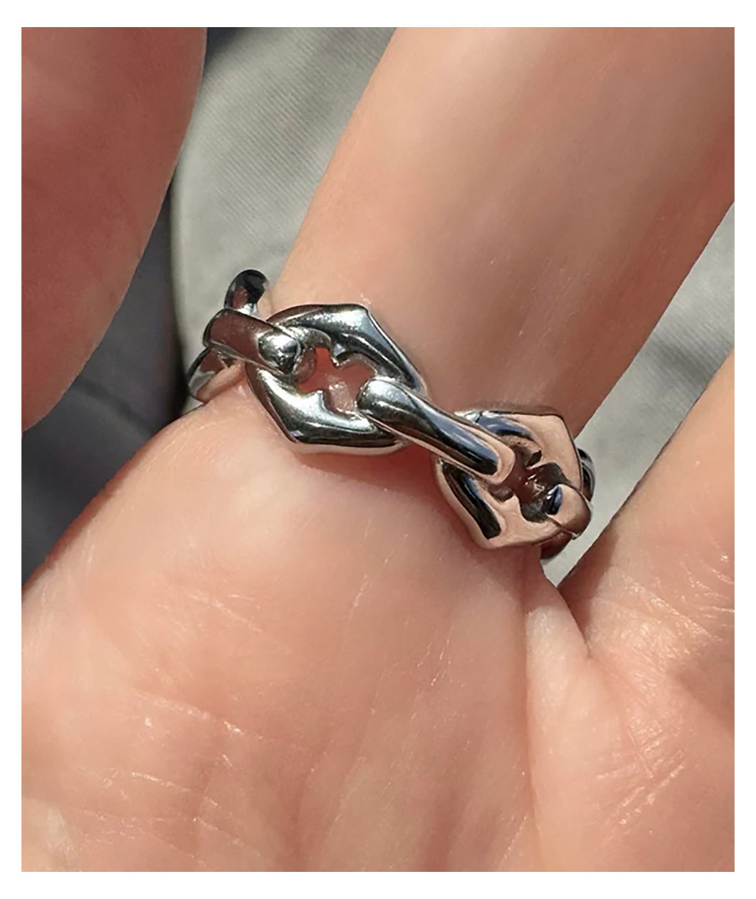 Cyberspace Shop Cyber Chain Silver Ring