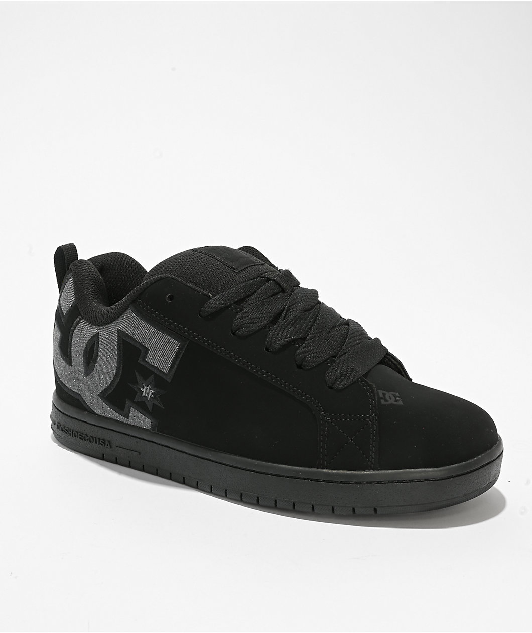 DC Court Graffik Black & Grey Skate Shoes