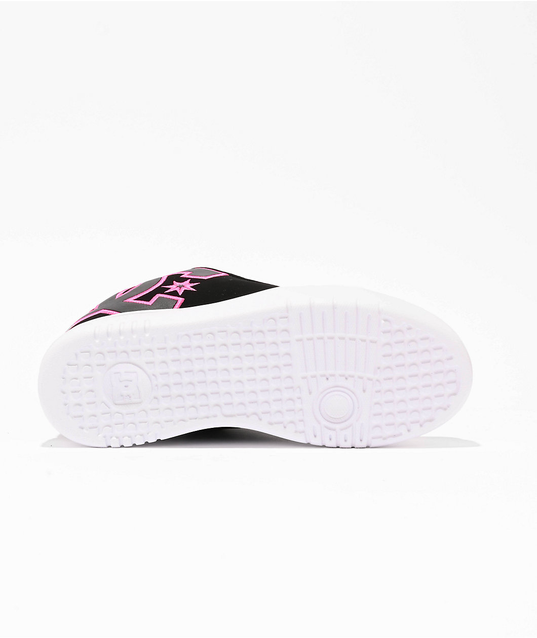 DC Court Graffik Black & Hot Pink Platform Skate Shoes