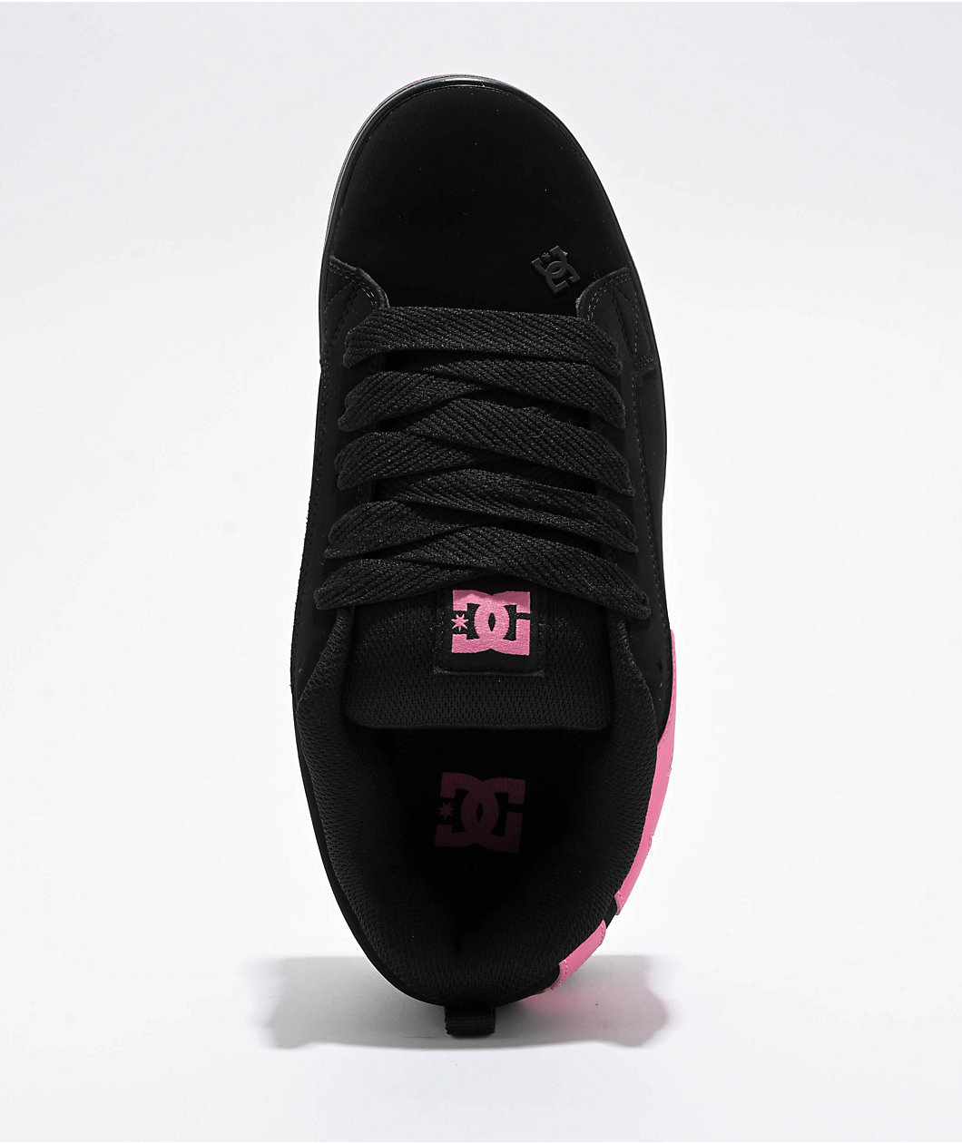 DC Court Graffik Black & Pink Skate Shoes