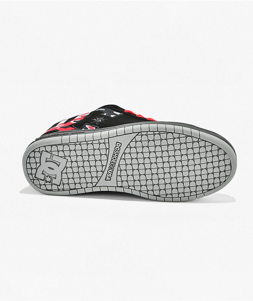 DC Court Graffik Black & Red Camo Skate Shoes