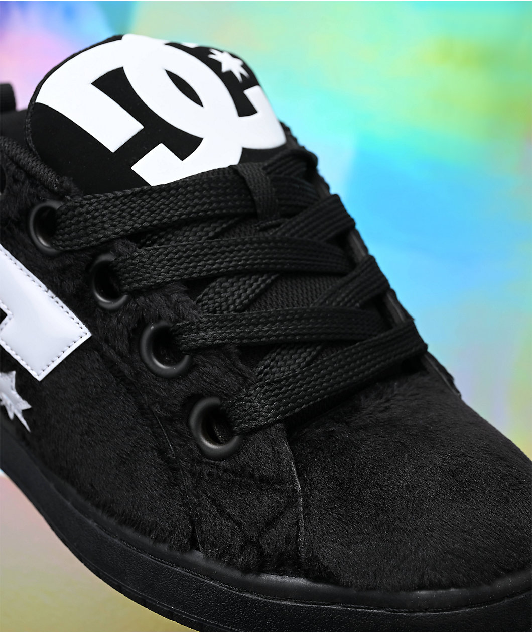 DC Court Graffik Puff Black & White Skate Shoes