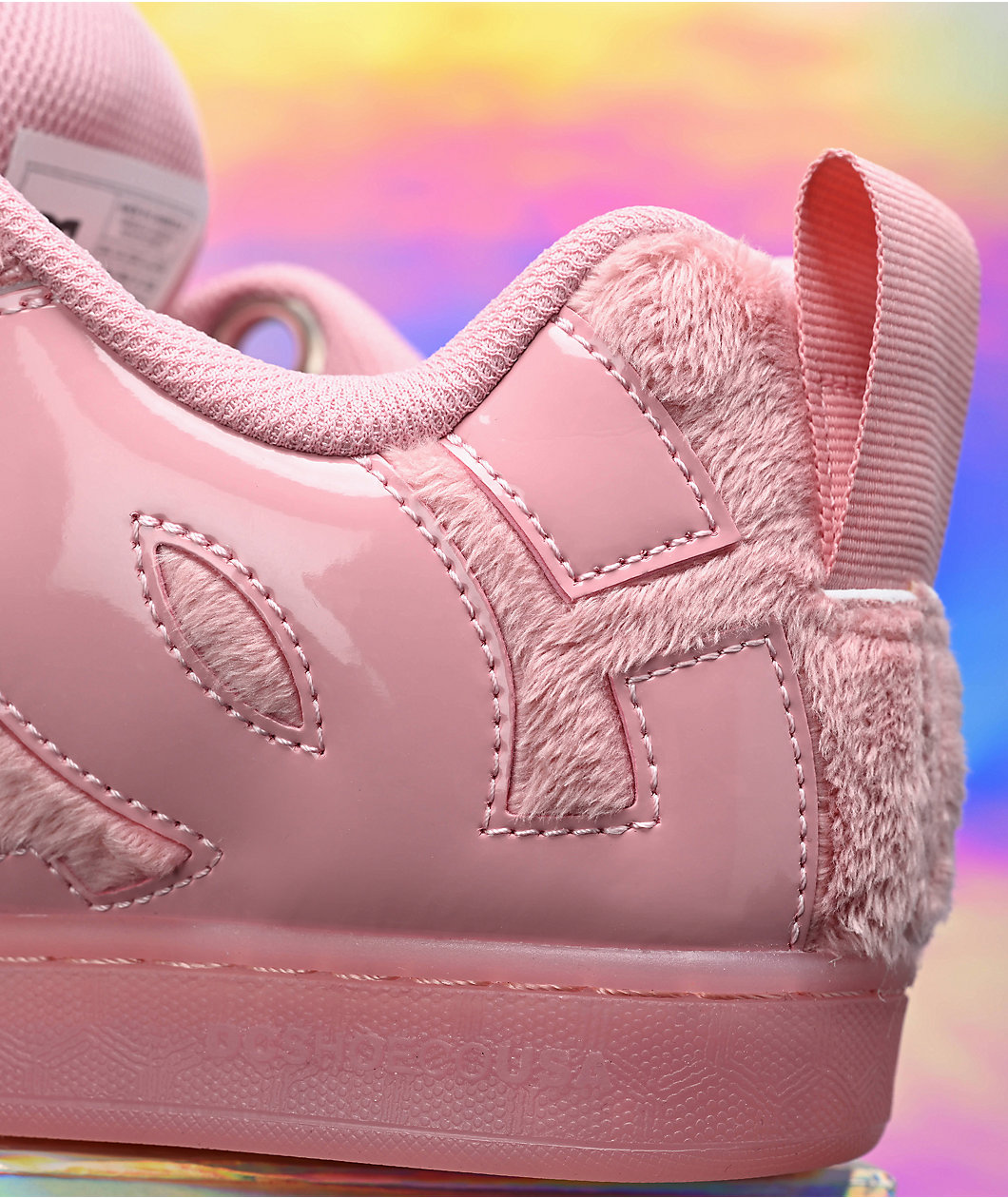 DC Court Graffik Puff Pink Skate Shoes