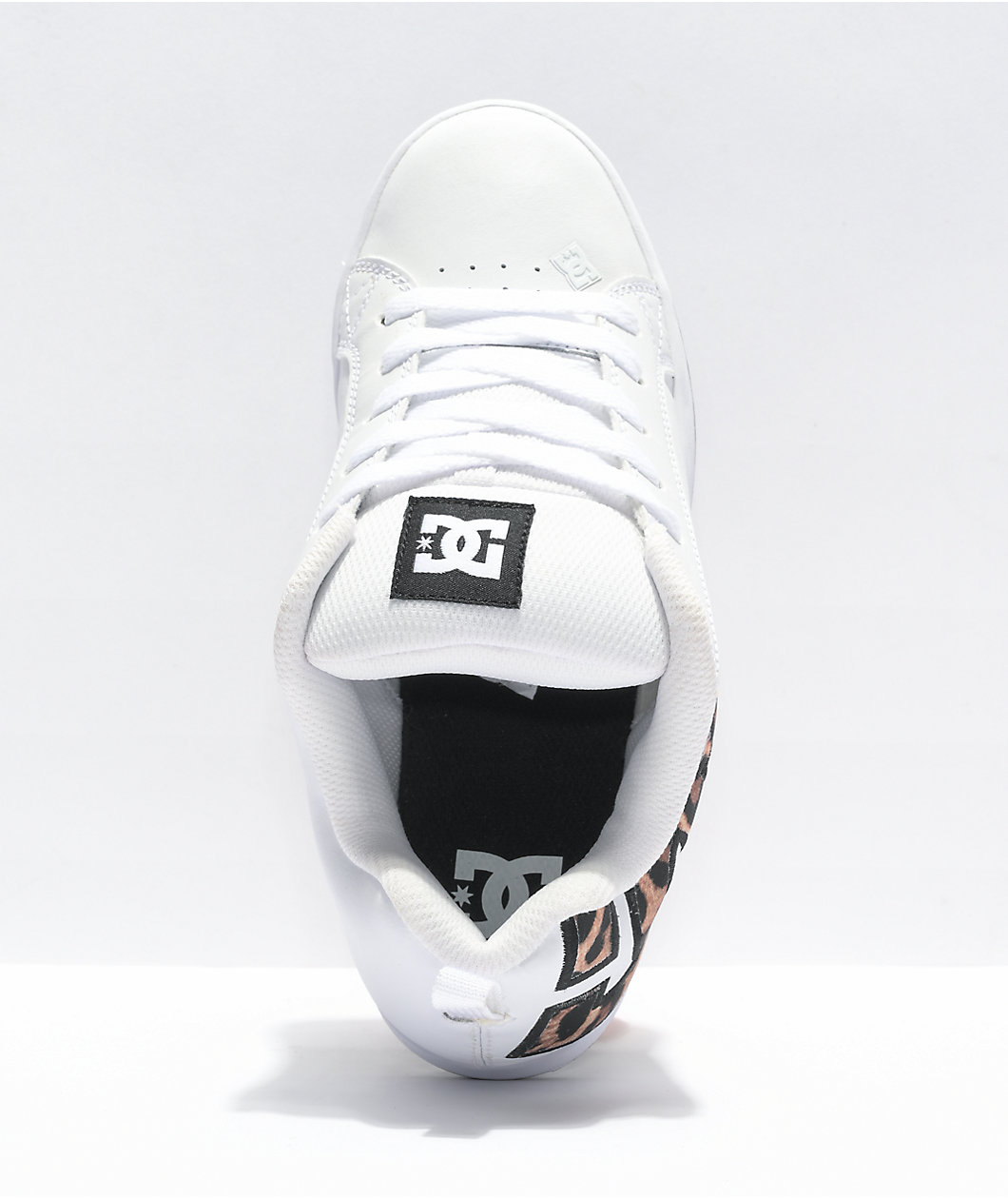 DC Court Graffik White & Leopard Skate Shoes