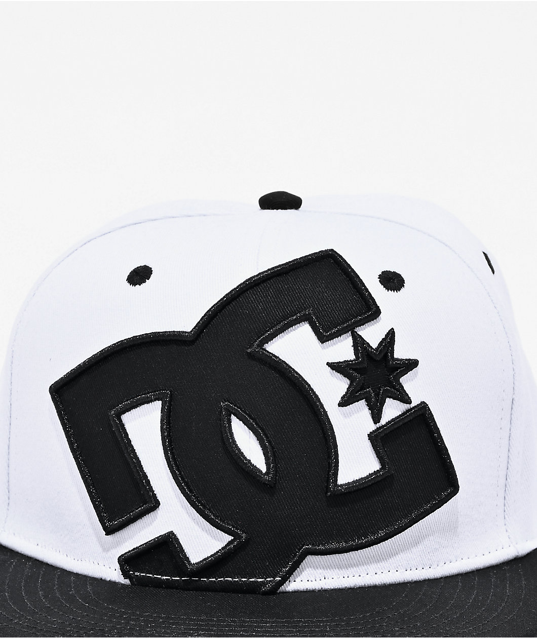 DC Double That White & Black Snapback Hat