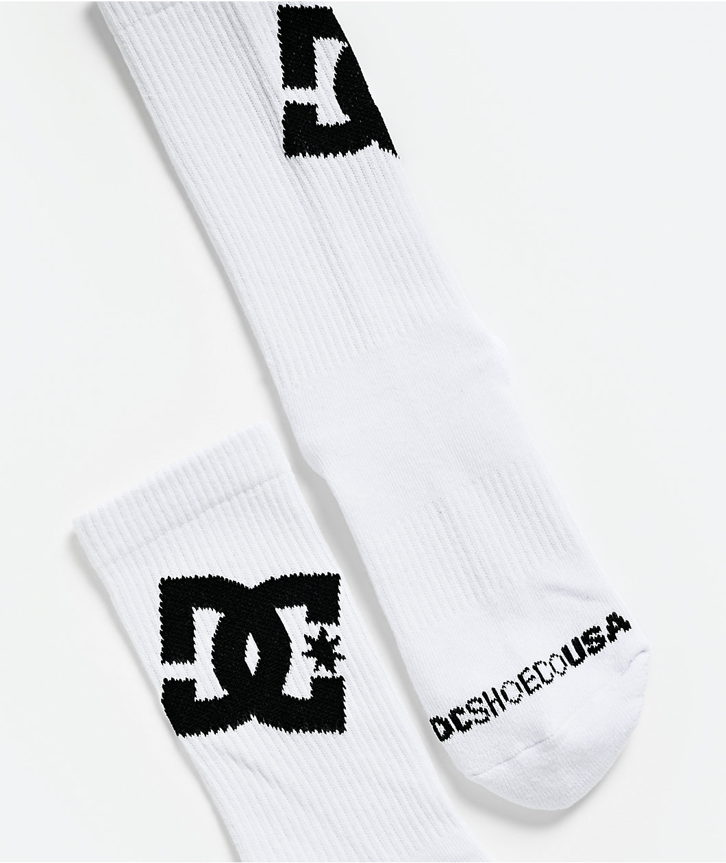 DC Graffik Logo 3 Pack White Crew Socks