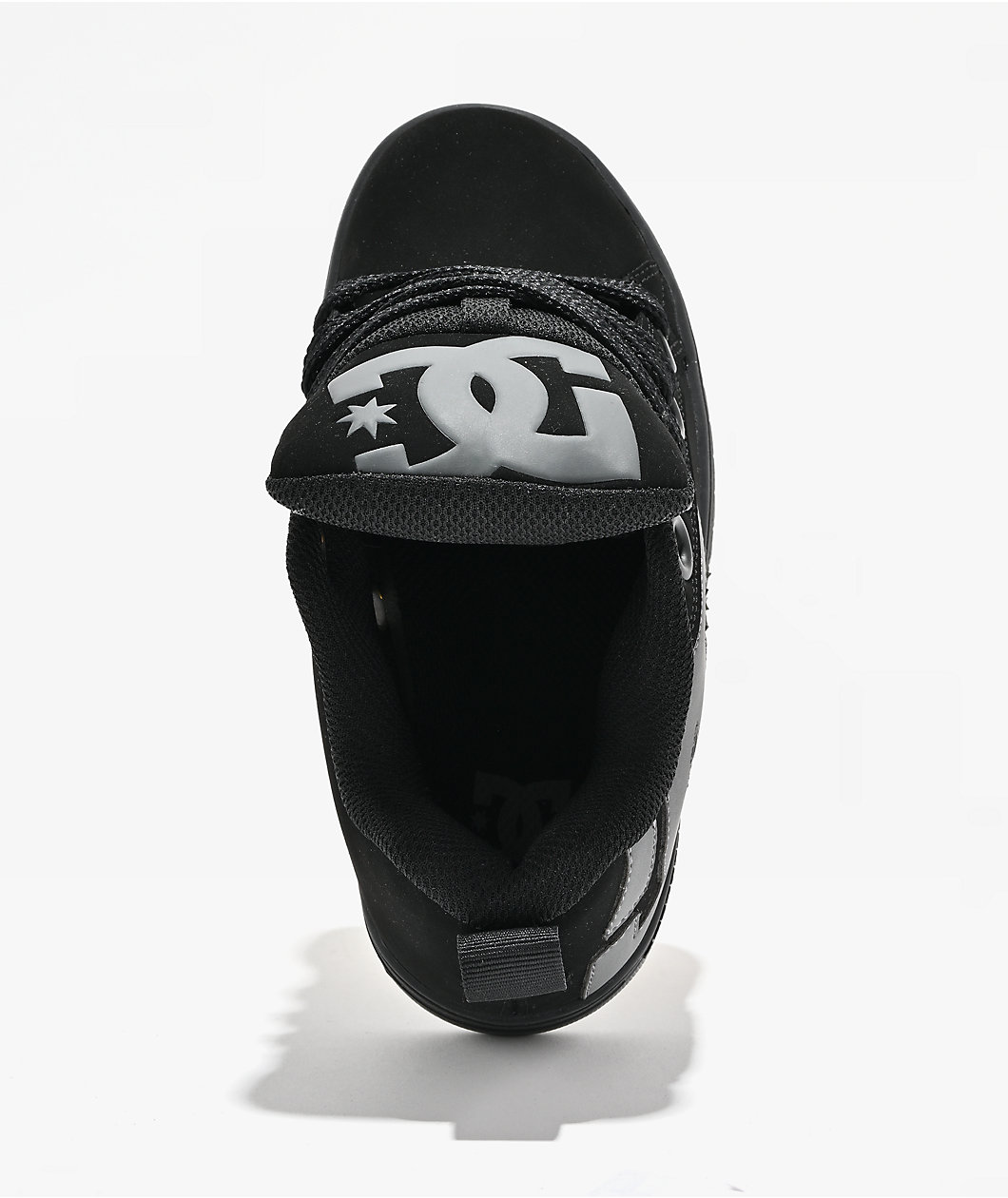 DC Kids Court Graffik Puff Black & Grey Skate Shoes