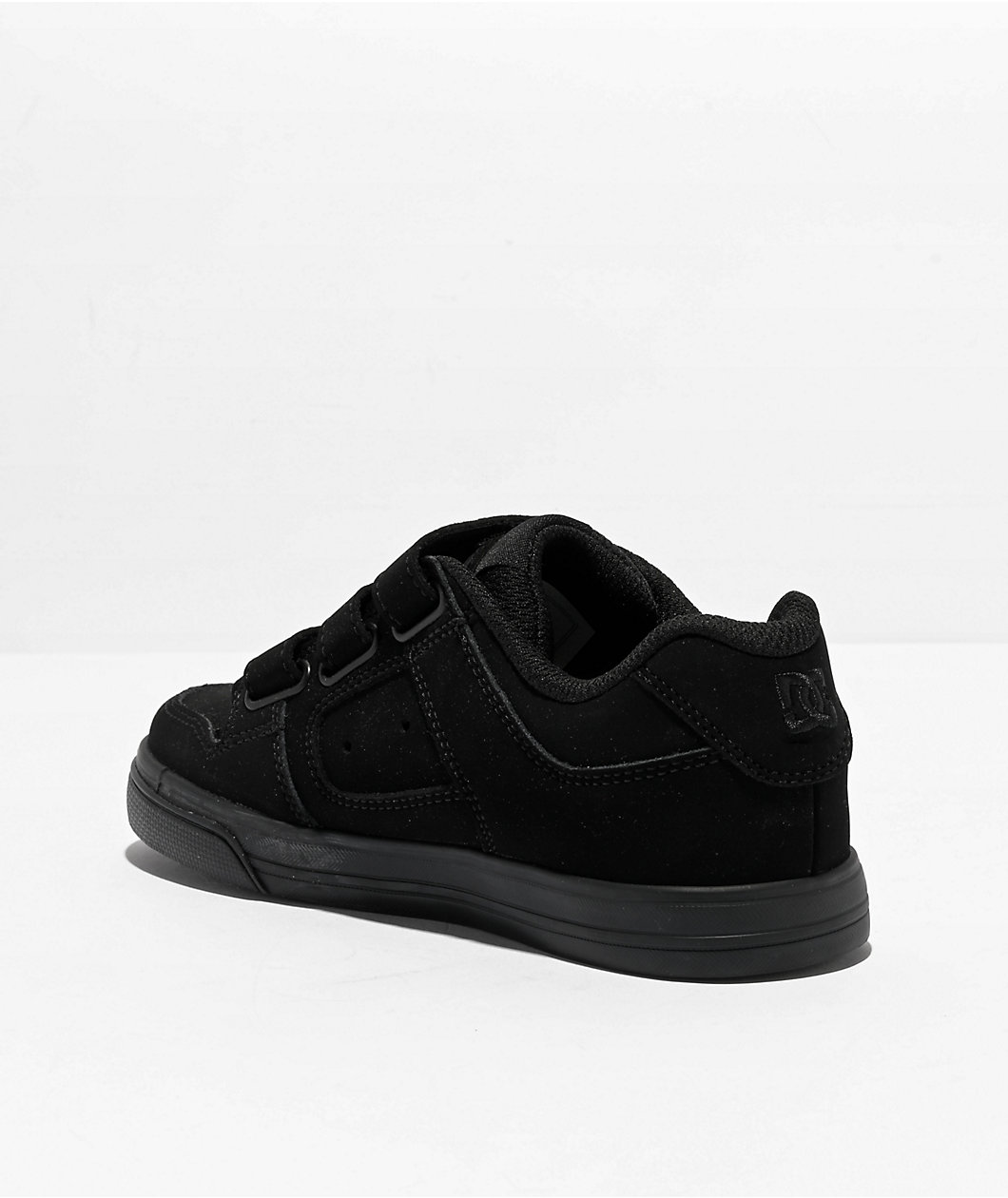 DC Kids Pure V Black Skate Shoes
