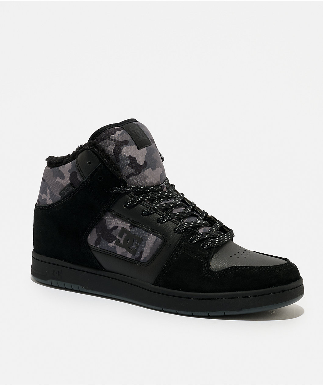DC Manteca 4 Hi Black & Camo Water-Resistant Boots