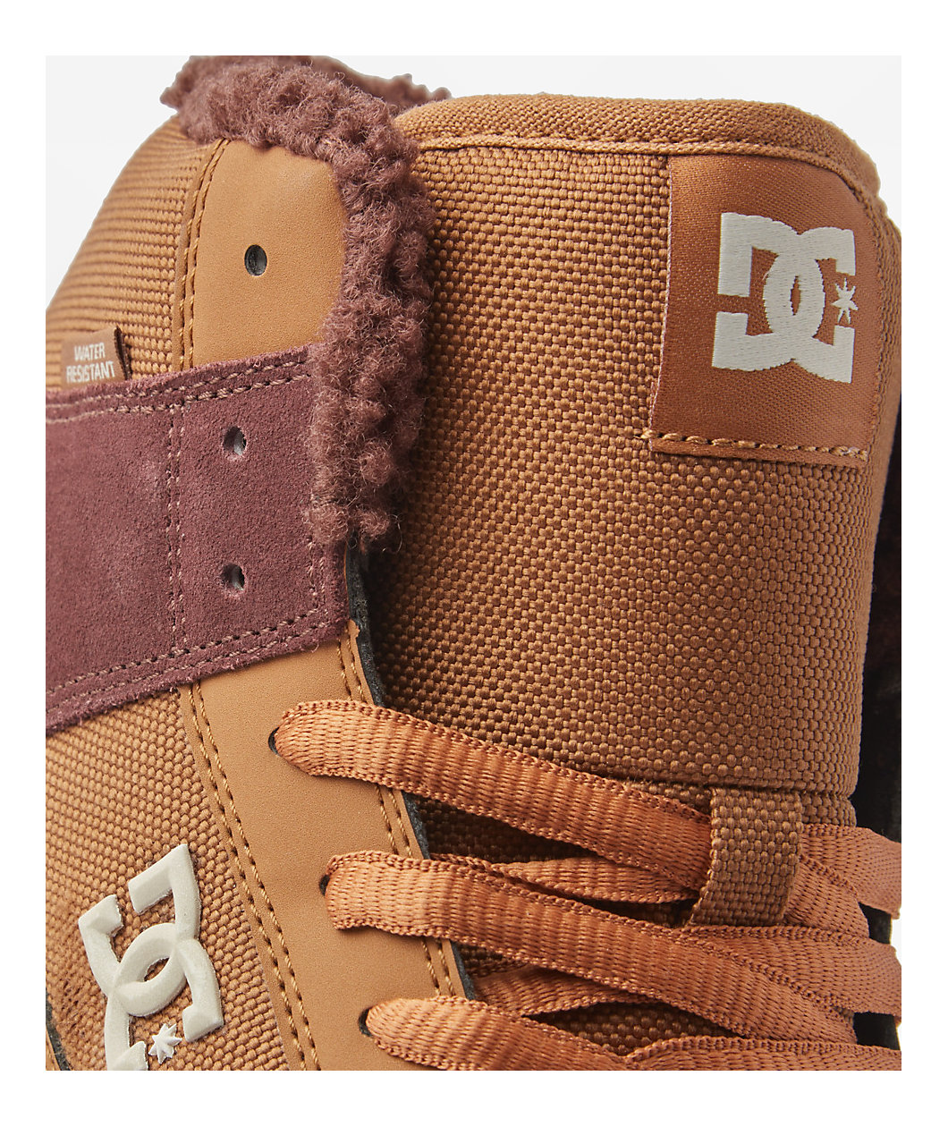DC Manteca 4 Hi Brown & White Skate Shoes