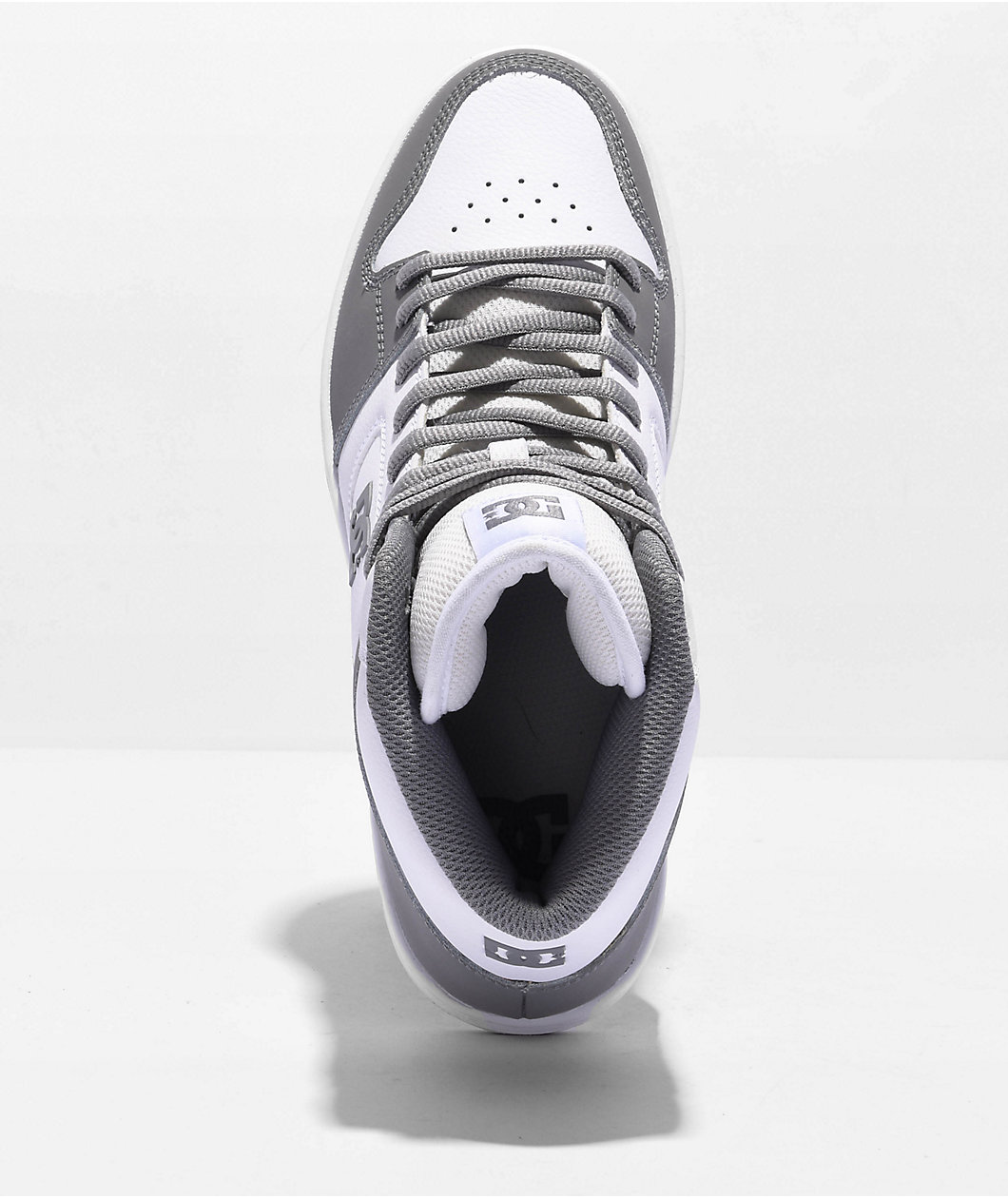 DC Manteca 4 White & Grey High Top Skate Shoes
