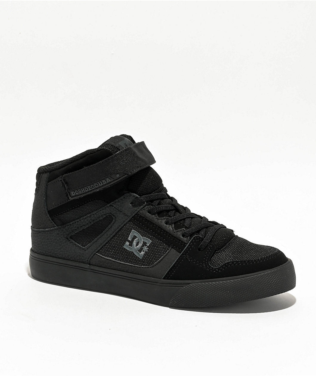 DC Pure High Top Black &  Skate Shoes