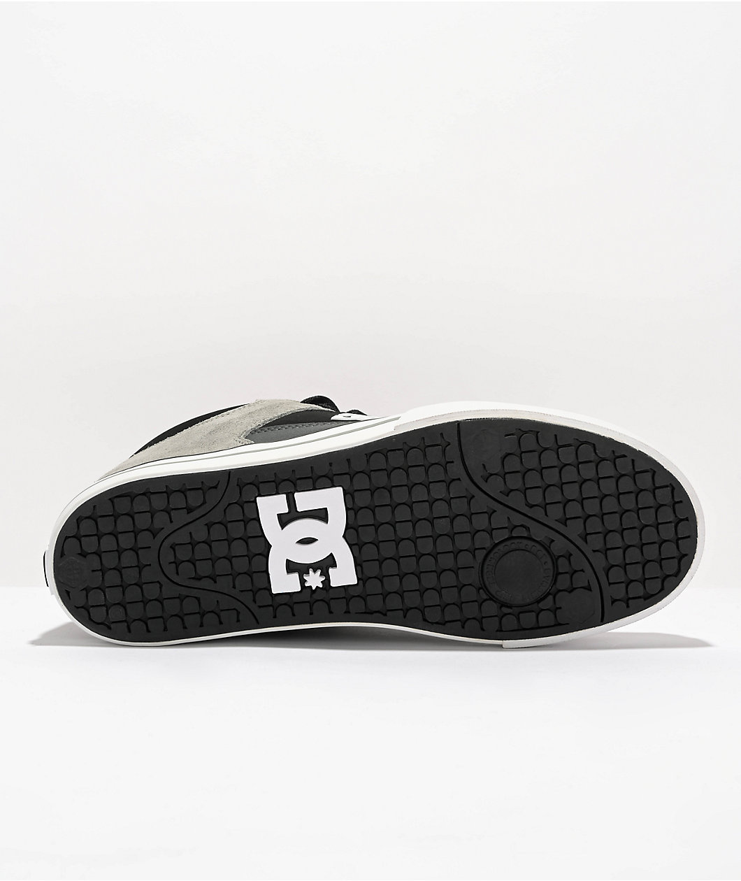 DC Pure Mid Black, Grey & Red Skate Shoes