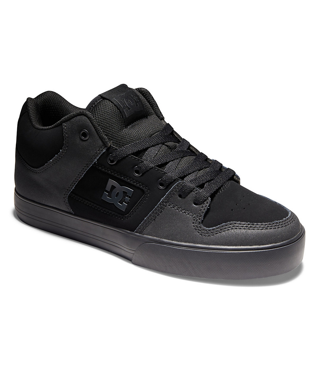 DC Pure Mid Black Skate Shoes