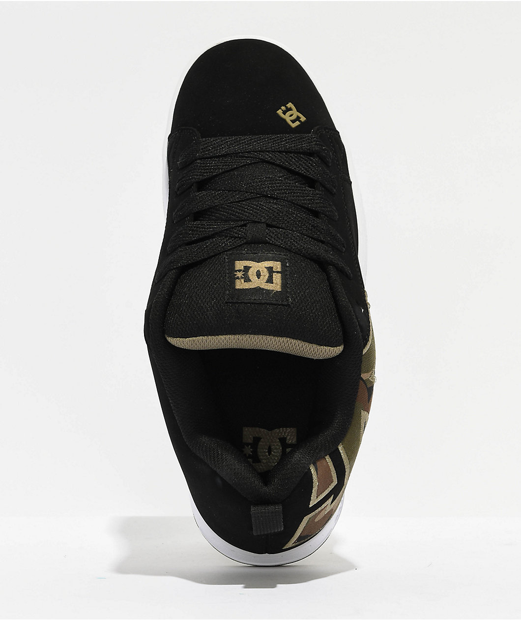 DC Shoes Court Graffik Camo and Black Skate