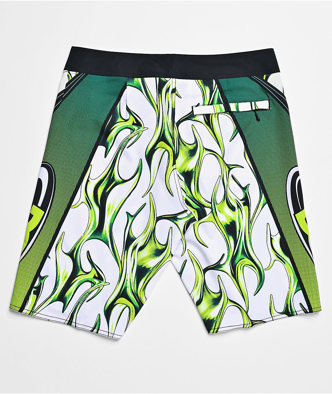 DC Sylem Green & White Board Shorts