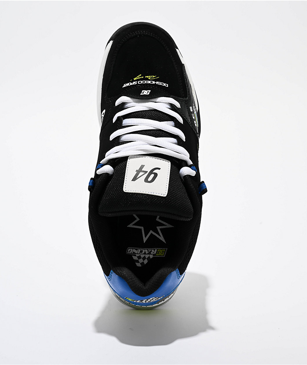 DC Versatile Le Black, Blue, & White Skate Shoes