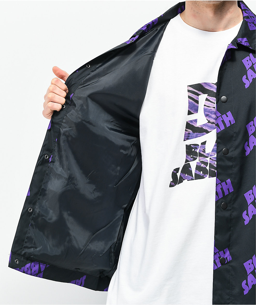 DC x Black Sabbath Black Coaches Jacket