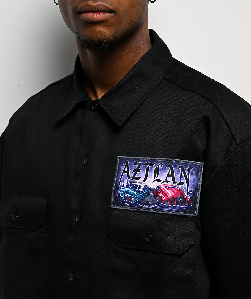 DGA Aztlan Mi Gente Black Work Shirt