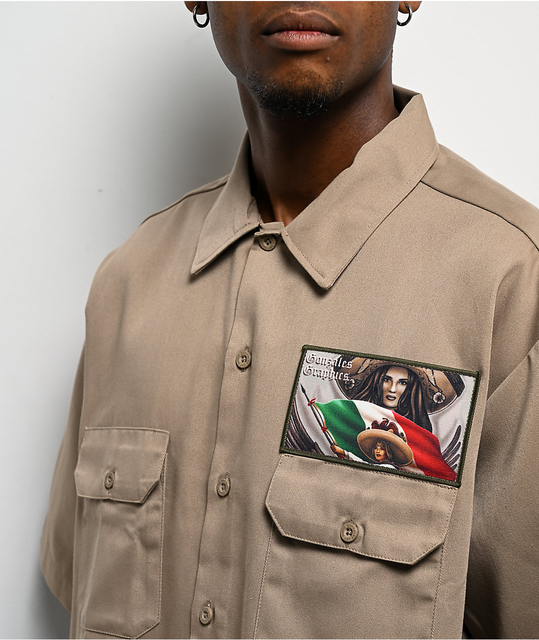 DGA Mi Bandera Khaki Work Shirt