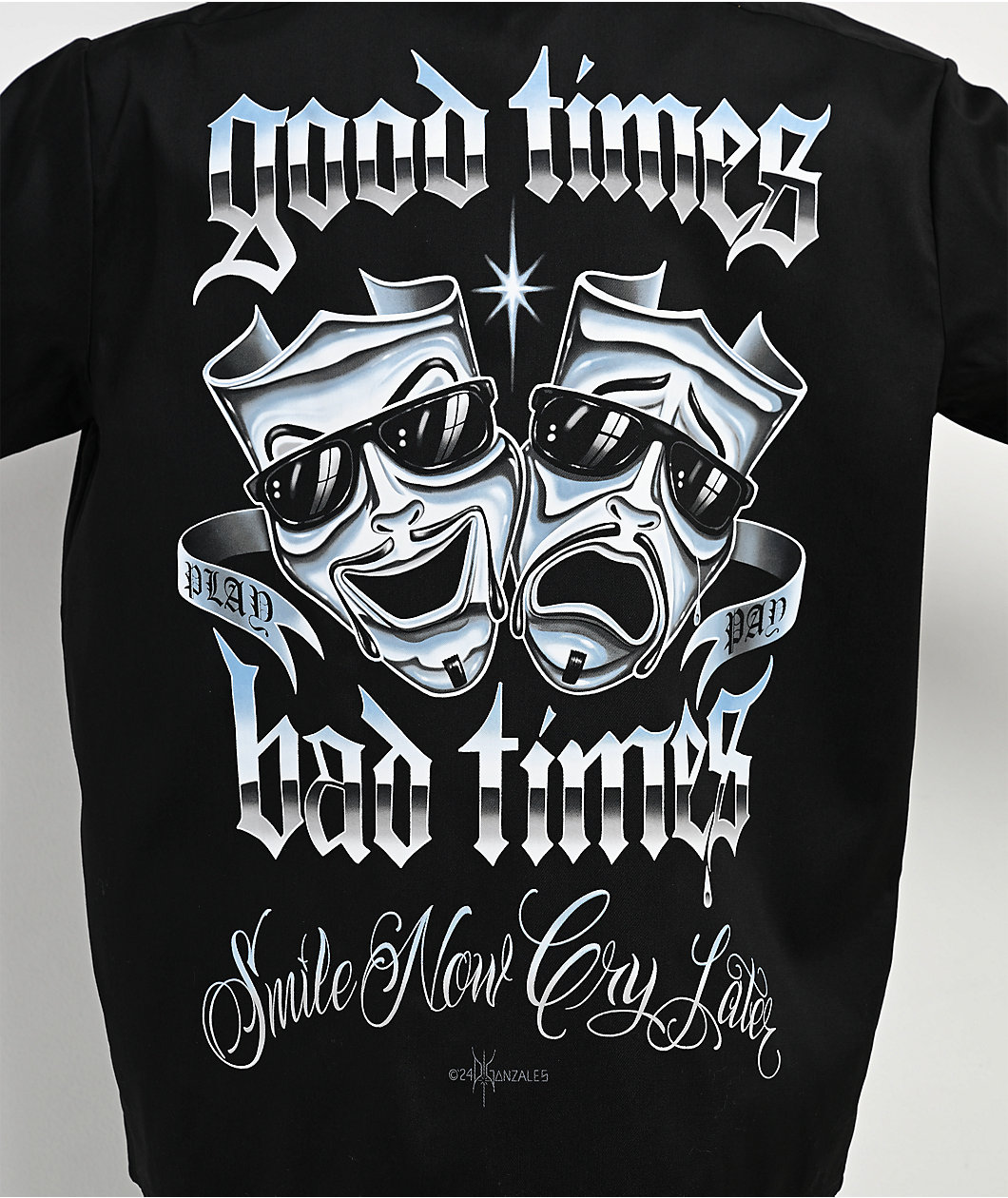 DGA Pay And Play Black Work Shirt