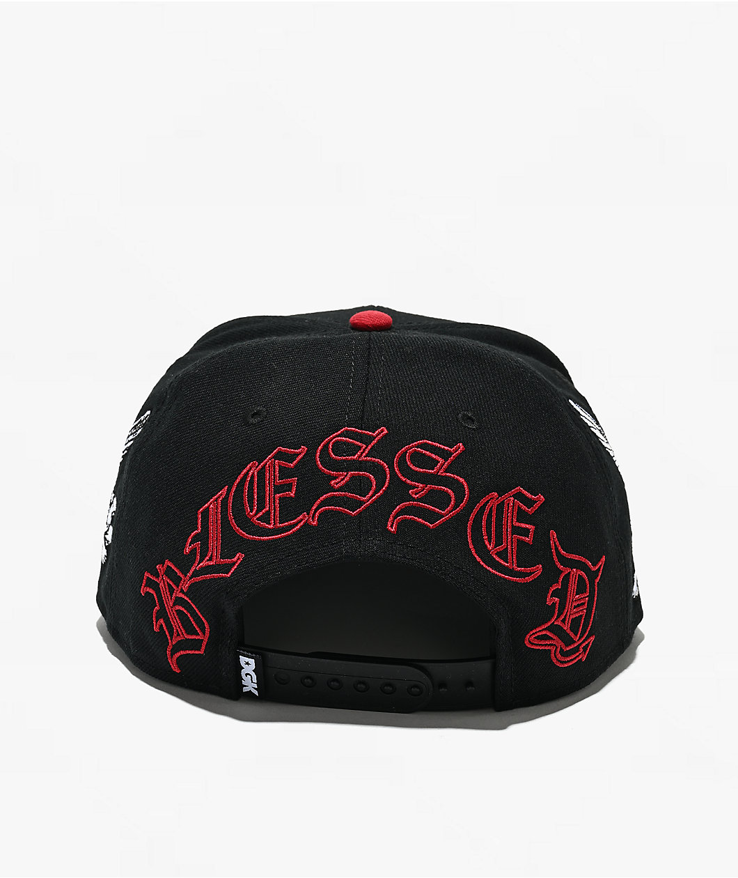 DGK Angelic Black & Red Snapback Hat