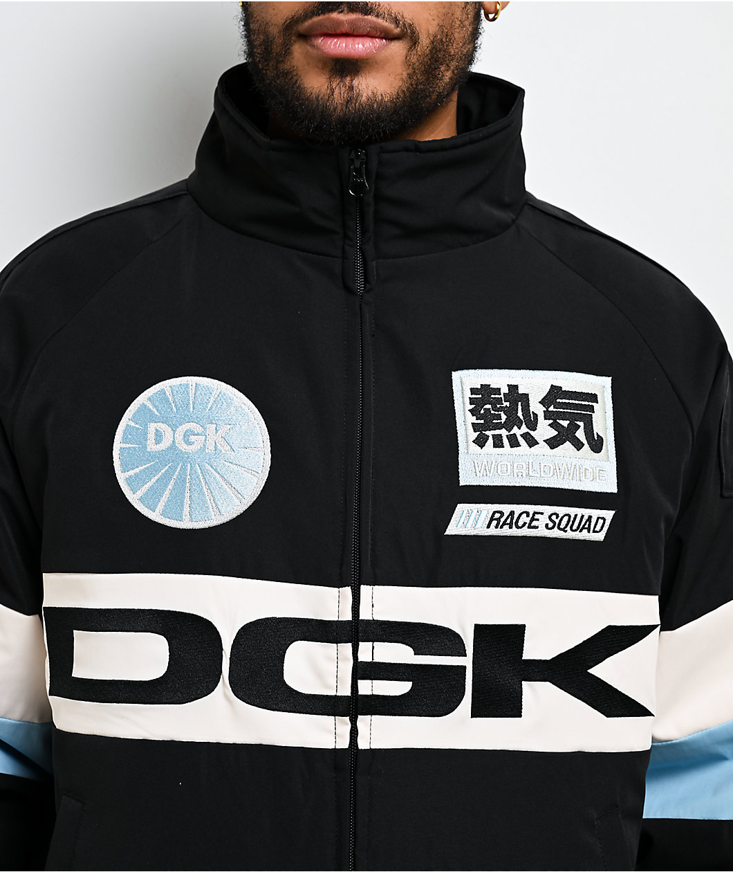 DGK Apex Black Racing Jacket