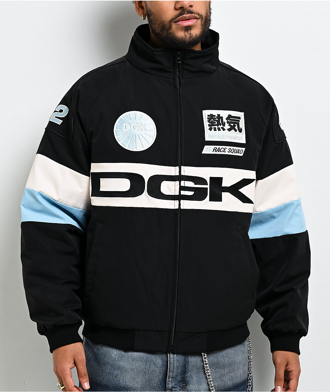 DGK Apex Black Racing Jacket