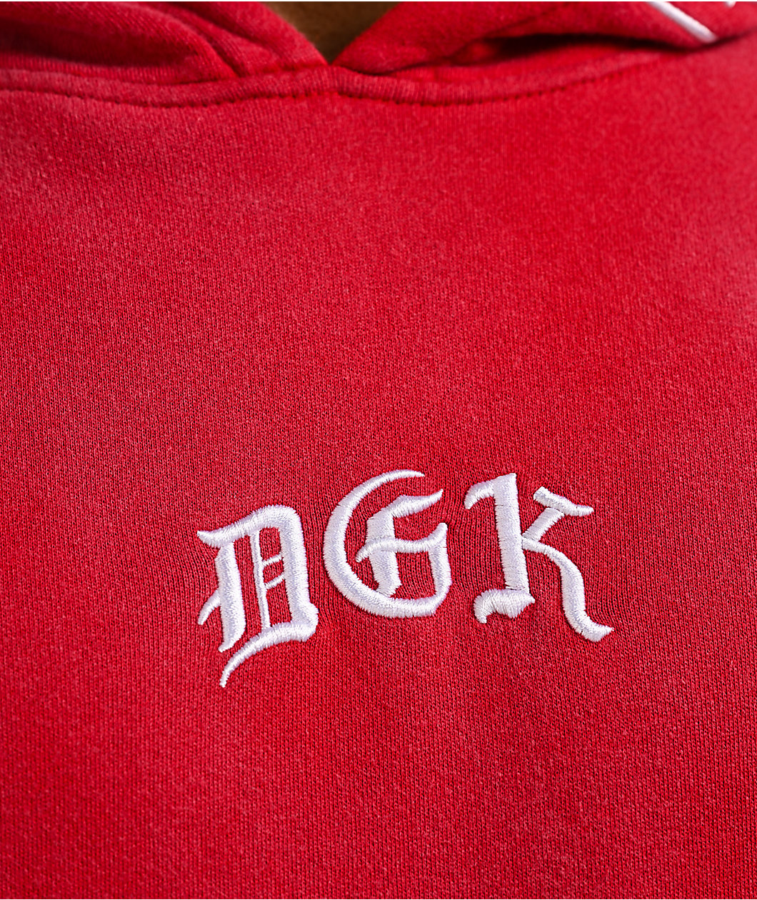 DGK Battalion Red Wash Hoodie