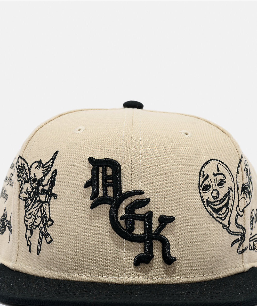 DGK Clownin Natural & Black Snapback Hat