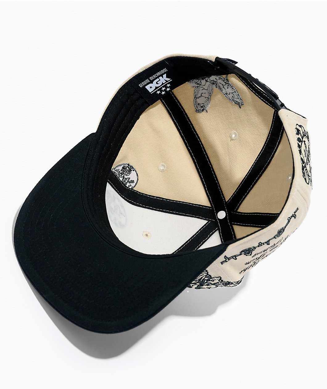 DGK Clownin Natural & Black Snapback Hat at Foxvalley Mall in