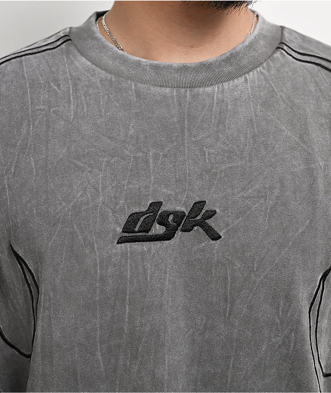 DGK Cutlass Grey Wash Boxy T-Shirt