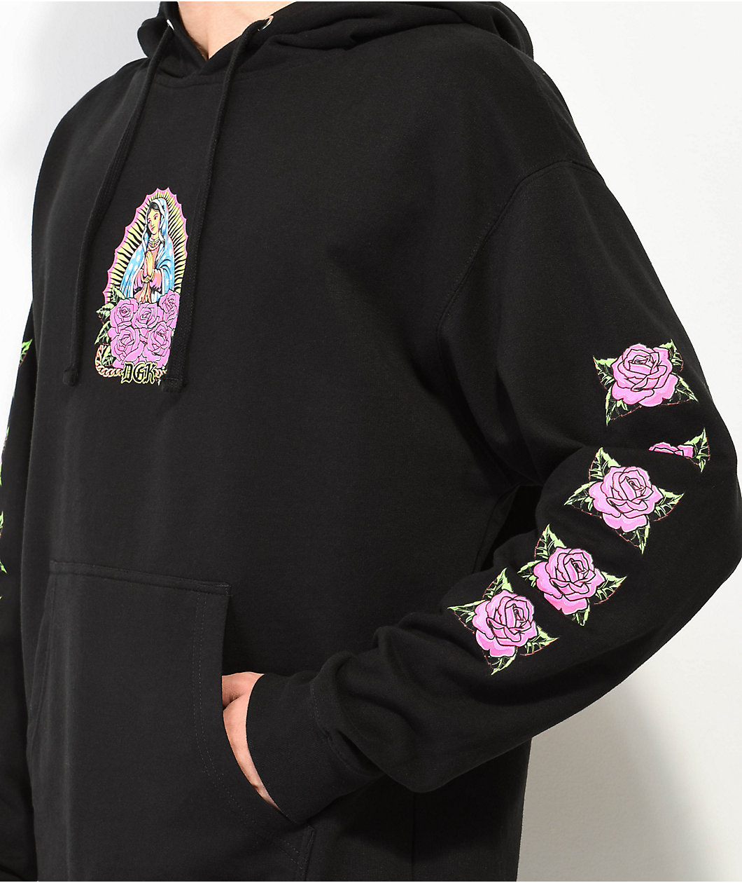 DGK Day Glo Black Hoodie