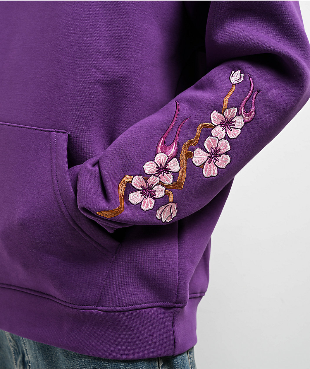 DGK Fire Blossom Purple Hoodie