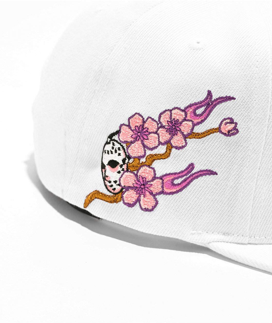 DGK Fire Blossom White Snapback Hat