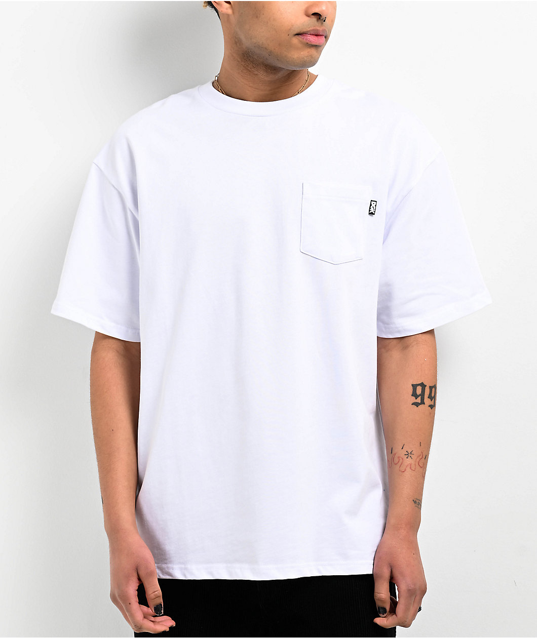 DGK Fuji White Heavyweight Knit T-Shirt