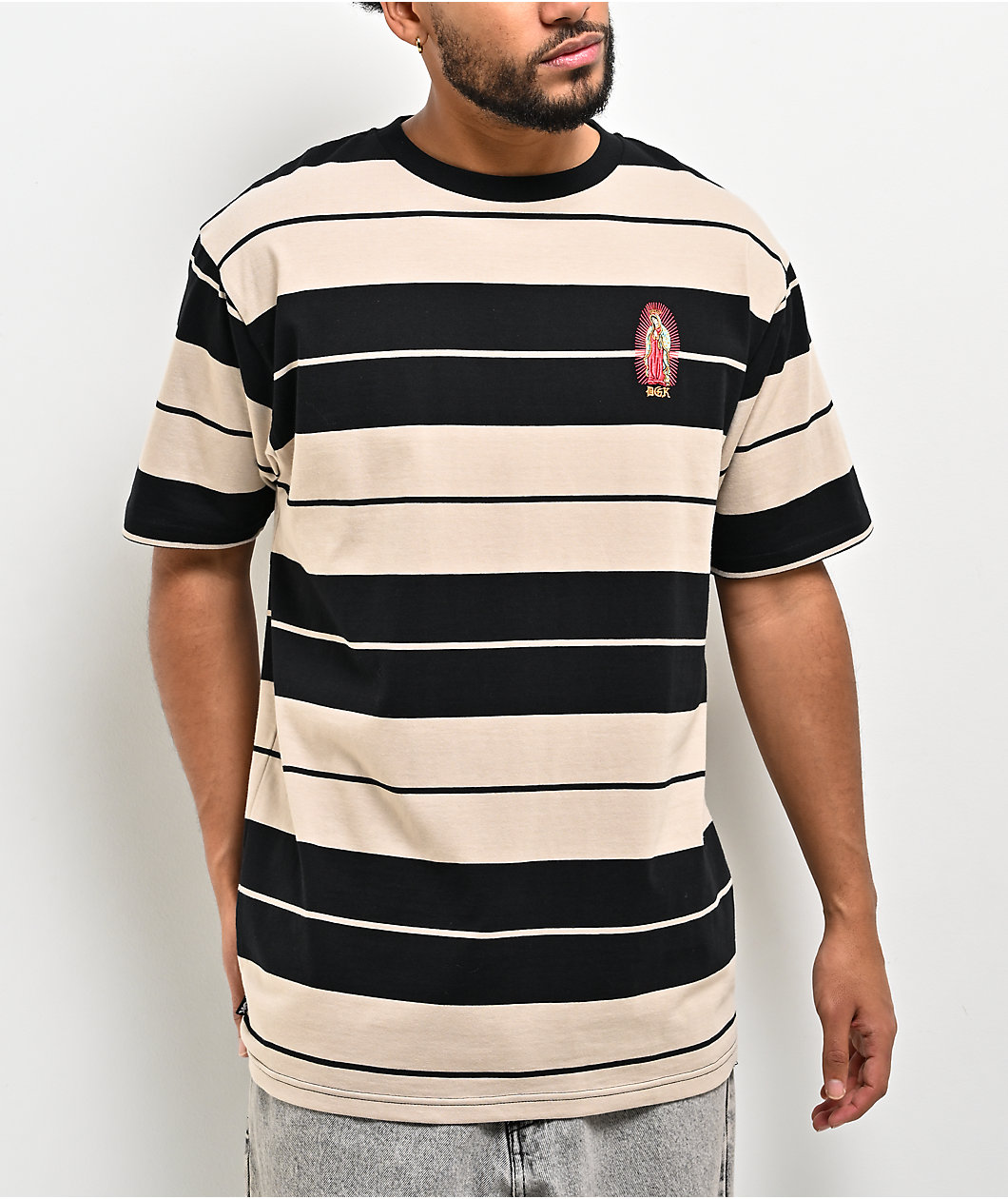 DGK Glory Black & Sand Knit T-Shirt