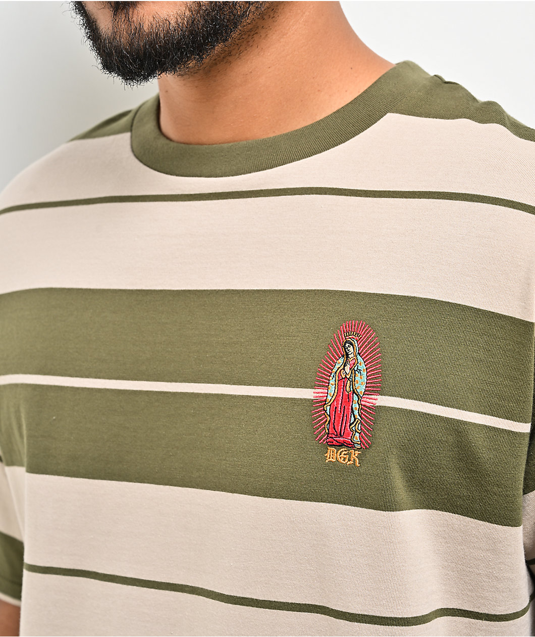 DGK Glory Olive & Sand Knit T-shirt